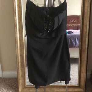 Black mini dress